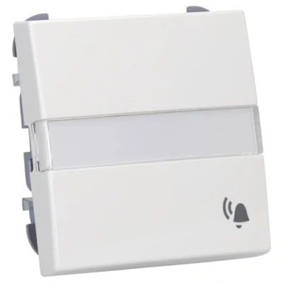 Abbildung von Busch Jaeger 2506 N/KI 914 Wippe mit Beschriftungsfeld und Klingel Symbol Alpinweiß balance® SI 2CKA001731A2015
