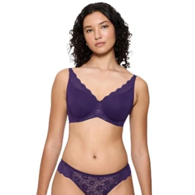 Abbildung von Triumph Women&#039;s Amourette W01 Bra, Royal Purple, 90D