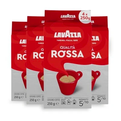 Abbildung von Lavazza Kaffee Qualità ROSSA, gemahlener Bohnenkaffee (4 x 250g)