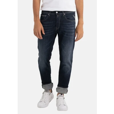 Abbildung von Replay Herren Jeans Grover Straight Fit Bio, Blau (Dark Blue 007 8), 30W / 34L