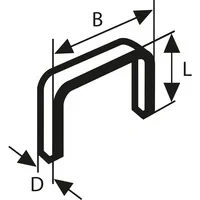 Abbildung von Flachdrahtklammer Typ 57, 10/10,6mm