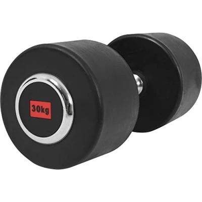 Abbildung von GORILLA SPORTS® Kurzhanteln Einzeln / 2er Set, Gewichte von 2,5 bis 50 kg, mit/ohne Ablage, Gusseisen, Gummiert, Griff gerändelt, rutschfest Rundhanteln, Kurzhantelset, Hantel Dumbbells