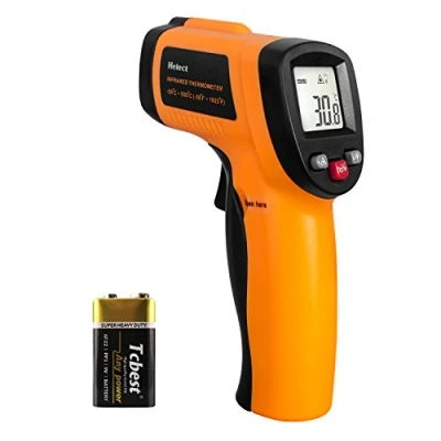 Abbildung von Helect (Nicht für Menschen) Digitale Laser Infrarot Thermometer Pyrometer ( 50C bis 550C) mit LCD Beleuchtung