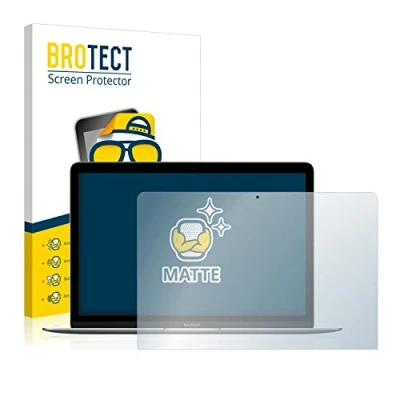 Abbildung von BROTECT Entspiegelungs Schutzfolie für Apple MacBook Retina 12&quot; 2017 (2 Stück) Matte Displayschutz Folie, Anti Reflex, Fingerprint