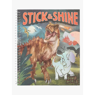 Abbildung von Dino World Stick &amp; Shine Malbuch