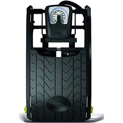 Abbildung von MICHELIN Doppelzylinder Fussluftpumpe Analog, Schwarz