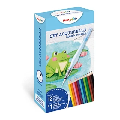 Abbildung von Pentel XFRH+CB9 Aquarell Set Aquarellstifte &amp; Aquash Water Brush