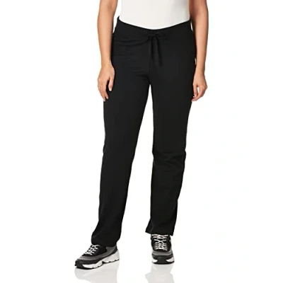 Abbildung von Hanes Damen French Terry Pant Hose, Schwarz 1, M