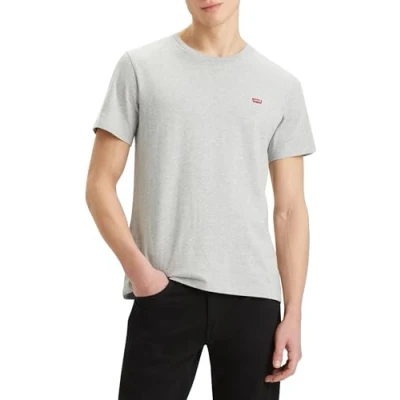 Abbildung von Levi&#039;s Herren SS ORIGINAL HM Tee T Shirt, MID Tone Grey Heather Jersey, XS
