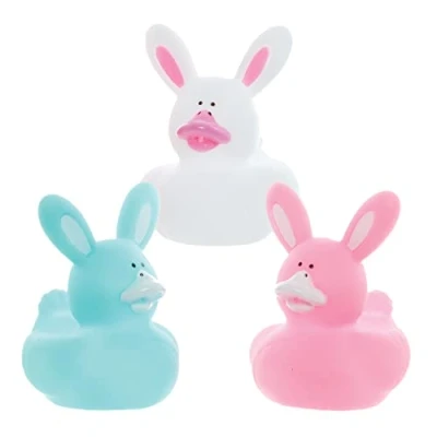 Abbildung von Baker Ross FX475 Hasen Gummienten 5er Pack, Osterspielzeug und Partytütenfüller für Kinder