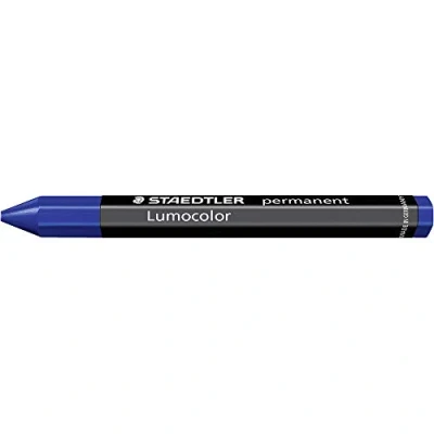 Abbildung von STAEDTLER 236 3 omnigraph permanent Universalkreide wasserfest, 12 Stück im Kartonetui, blau