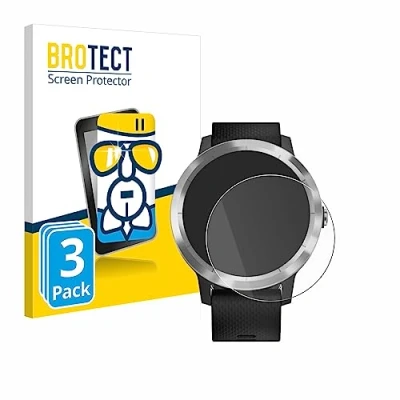 Abbildung von BROTECT Schutzglas für Garmin Vivoactive 3 / Forerunner 45 Approach S40 (3 Stück) Schutzfolie Panzer Folie Glas [Extrem Kratzfest 9H,