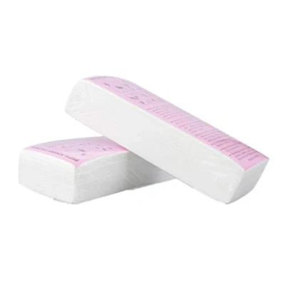 Abbildung von 100Pcs / Set Haarentfernung Wachsstreifen Einweg Professional Hair Removal Tool Enthaarungsmittel Papier Nonwoven Epilierer Frauen Wachs Streifen für Gesichtskörper Maniküre
