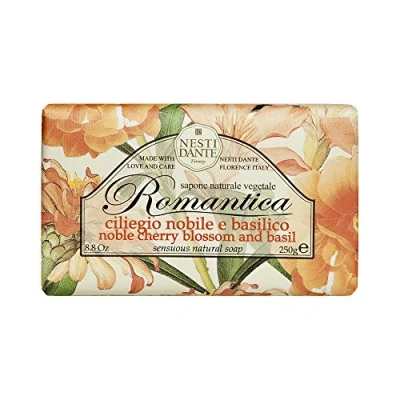 Abbildung von Nesti Dante Seife Romantica (Duft Kirschblüte, feste Seife, Handseife aus natürlichen Inhaltsstoffen, 250 g) 665104