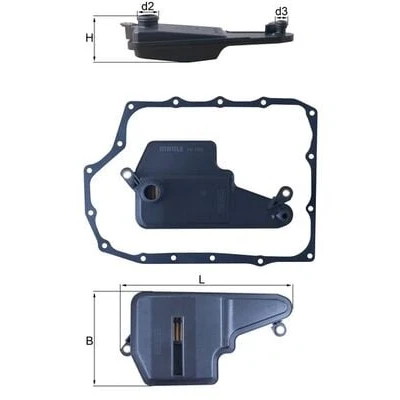 Abbildung von MAHLE ORIGINAL HX 193D Getriebeölfilter mit Dichtung MAZDA: 6 Limousine, Kombi, CX 5 I