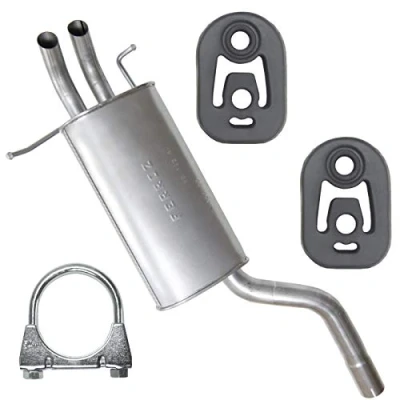 Abbildung von Endschalldämpfer Auspuff Endtopf für Mercedes C180 C200 C230 W203 S203 1.8 2.0