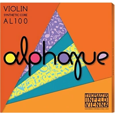 Abbildung von Thomastik Einzelsaite für Violine ALPHAYUE 4/4, Mensur 325mm/12.8&quot; Nylonkern D Saite Synth./Silber