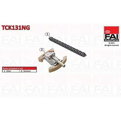 Abbildung von FAI AutoParts TCK131NG Steuerkettensatz ohne Dichtungen, Zahnräder Simplex, Bolzenkette AUDI: A4 B7 Avant, B6 B6/B7 Cabrio