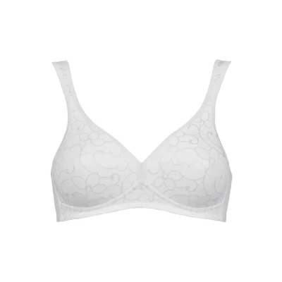 Abbildung von Triumph Damen Bügelloser BH Elegant Cotton N, Weiß (White 03), Gr. 100E