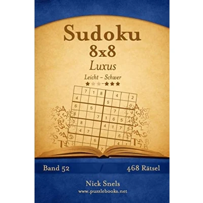 Abbildung von Sudoku 8x8 Luxus Leicht bis Schwer Band 52 468 Rätsel
