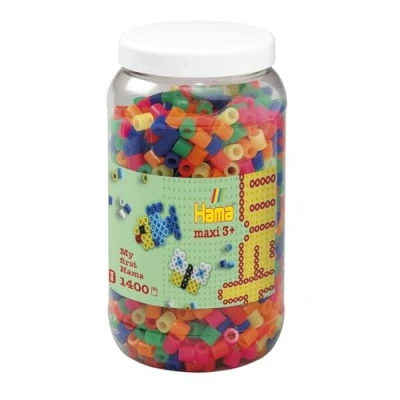 Abbildung von Hama Maxi 1400Stk im Eimer Neon Mix 51