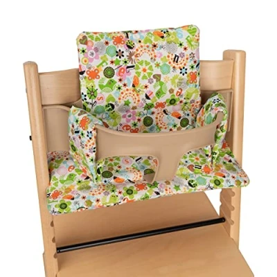 Abbildung von Babyline Kissenbezug für Stokke Hochstuhl, kompatibel mit Stokke, Tripp Trapp, Trip Trap Evolutions Hochstuhl und (Love Green)