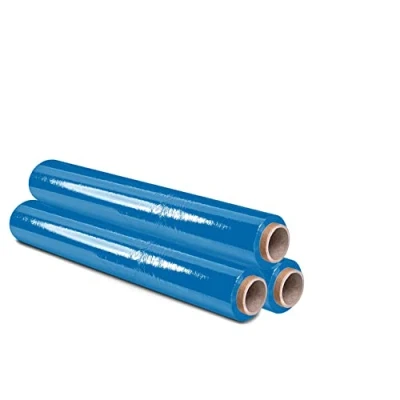 Abbildung von Film Rot zum Verpacken von 50 cm x 300 m Länge, elastische Folie, manuelle Verpackung (Blau, 3 Rollen)
