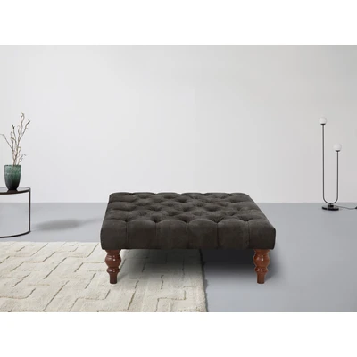 Abbildung von Home affaire Polsterhocker &quot;Chesterfield&quot;, mit Knopfheftung, auch in Leder
