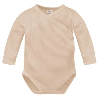 Abbildung von Pinokio Wickelbody Lovely Day Geripptes, bejge, Unisex 50 68 (68)