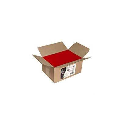 Abbildung von Clairefontaine 55585C Karton mit 200 Umschläge Pollen, selbstklebend Format DL 11x22 cm 120g lose, ideal für Ihre Einladungen und Korrespondenz, Dunkelrot, 1 Pack