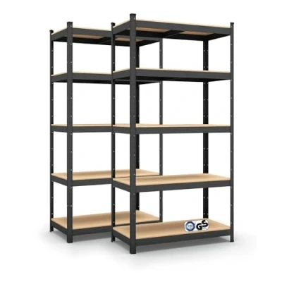Abbildung von Panorama24 Lagerregal Anthrazit belastbar bis 875kg Maße: 180 x 90 40 cm, Doppelpack, Regal Kellerregal Steckregal Werkstattregal Schwerlastregal
