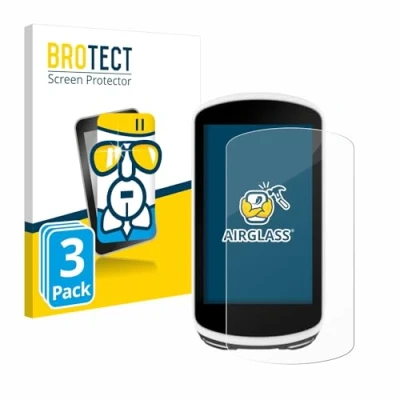 Abbildung von BROTECT Schutzglas für Garmin Edge 1030 (3 Stück) Schutzfolie Panzer Folie Glas [Extrem Kratzfest 9H, Anti Fingerprint, Ultra Transparent]