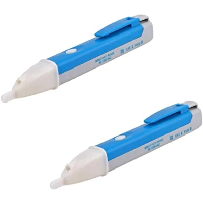 Abbildung von Fasizi 2 Stück Berührungsloser Spannungsprüfer elektrischer Spannungsprüfstift 90 1000 V AC Induktiver Prüfstift Digitaler Multimeter Voltmeter mit Alarmmodus Live/Null Wire Judgement