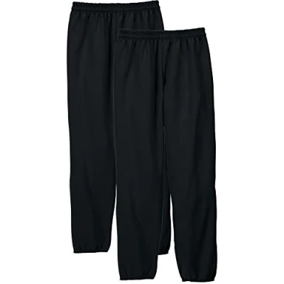 Abbildung von Hanes Herren EcoSmart Ohne Tasche (2 Stück) / 2 1 Athletic Sweatpants, Schwarz, Stück, M EU