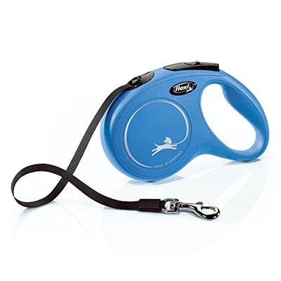 Abbildung von FLEXI CL2MT5.250.BL Hundeleine, einziehbar, 4,9 M, Größe Blau, 4,8 m