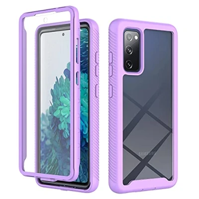 Abbildung von XINNI Hülle für Samsung Galaxy S20 FE, 360 Grad Stoßfeste Schutzhülle mit Integriertem Bildschirmschutz, Robuster Bumper Outdoor Full Body Case, Helles Lila