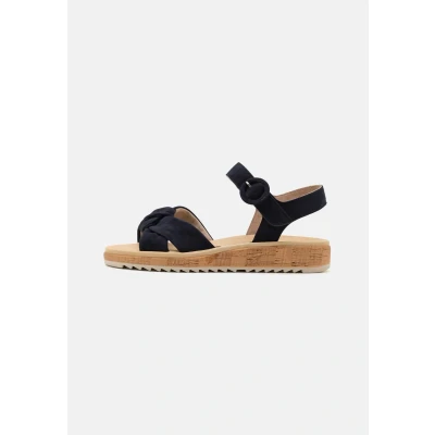 Abbildung von Paul Green Damen SUPER Soft Sandale, Frauen Riemchensandalen,Sommerschuhe,Freizeitschuhe,offene Schuhe,Strandschuhe,bequem,Blau (BLAU),39 EU / 6 UK