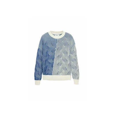 Abbildung von Desigual Strickpullover, Damen, Größe: Medium, Blue denim