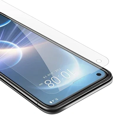 Abbildung von Cadorabo Panzer Schutz Glas für HTC Desire 22 PRO Schutzfolie in Ultra Klar Hüllen freundlich Gehärtetes (Tempered) Dipslayschutz Folie 9H Härte Anti Kratzer