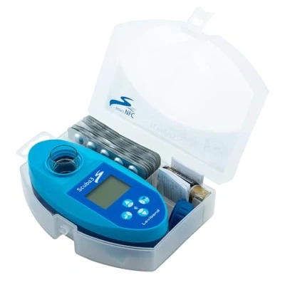 Abbildung von Lovibond® Scuba3s Pool Photometer elektronischer Pooltester mit NFC und App 11 Wasserparameter Messgerät Wasserqualität Wassertester IPX7 einfache Handhabung schnelle Ergebnisse