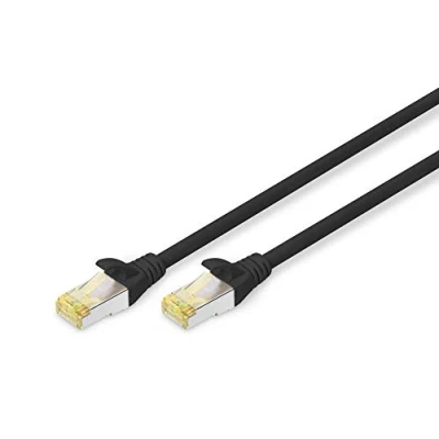 Abbildung von DIGITUS LAN Kabel Cat 6A 5m RJ45 Netzwerkkabel S/FTP Geschirmt Kompatibel zu 6 &amp; 7 Schwarz
