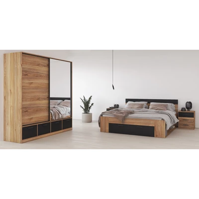 Abbildung von INOSIGN Schlafzimmer Set &quot;Faweza,Set 4 St(Bett 180 cm, 2xNako, Schwebetürenschrank)&quot;, Komplettschlafzimmer, viel Stauraum