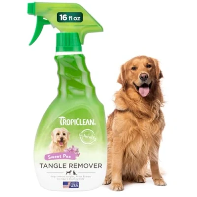 Abbildung von TropiClean Tangle Remover Spray für Haustiere, 473ml, hergestellt in den USA