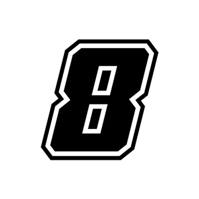 Abbildung von 4R Quattroerre.it 13378 Nummer Racing 8 Moto GP, Schwarz, 10 x cm