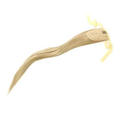 Abbildung von Prettyland 60cm Statikfrei lang haar glatt Zopf Pferdeschwanz one Piece Clip In Haarteil Extensions hell blond BL20