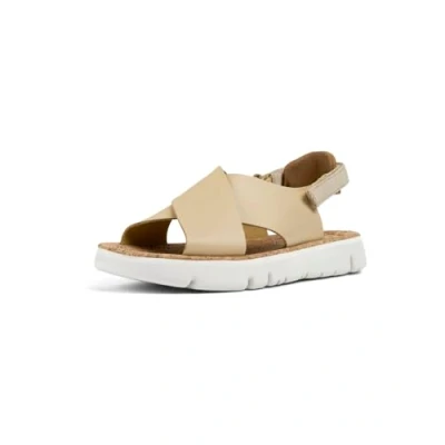 Abbildung von Camper Oruga Riemensandalette, Damen, Größe: 39, Beige Schuhe