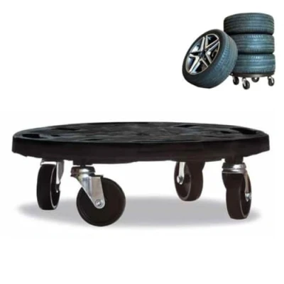 Abbildung von GarPet Transportroller rund Rollbrett Transport Hilfe Möbel Blumen Roller 40