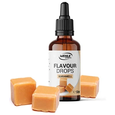Abbildung von Flavour Drops zuckerfrei 50ml Flavdrops Geschmackstropfen ohne Kalorien Flavor als Tropfen für Quark, Porridge, uvm Aromatropfen zum Süßen Zucker von Wehle Sports