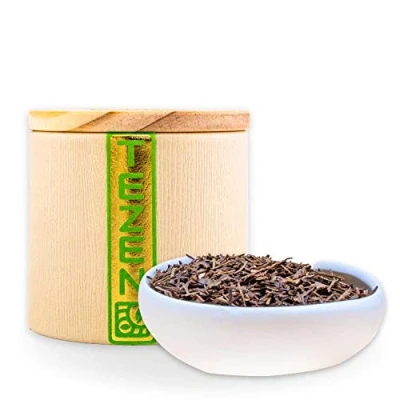 Abbildung von Houjicha Bio Tee: gerösteter Grüner Tee aus Japan Hochwertiger japanischer Grüntee, traditionell geröstet (80 g)