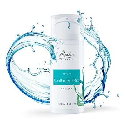 Abbildung von Serum Collagen Veganes Gesichtsserum für trockene Haut Meereskollagenserum Hautelastizität Hyaluronsäureserum Anti Aging das Gesicht mit 99% natürlichen Inhaltsstoffen (30 ml)